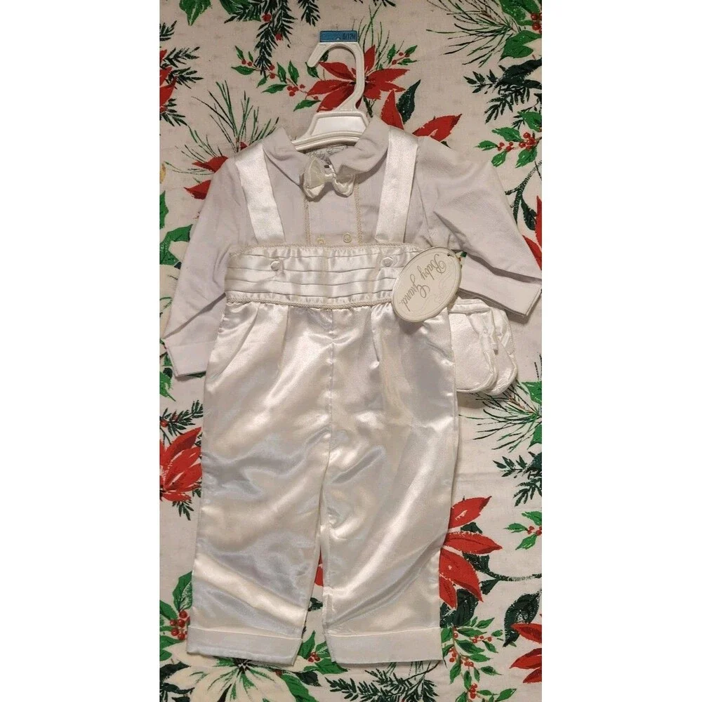 Mervyn's 6-12 Baby Grand Christening Baptism Outfit Long Pants size 6-12 months